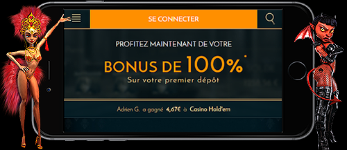 Bonus de 100% Casino en ligne Cheri sur mobile et smartphones ! Bonus de 100% Casino en ligne Cheri sur mobile et smartphones !