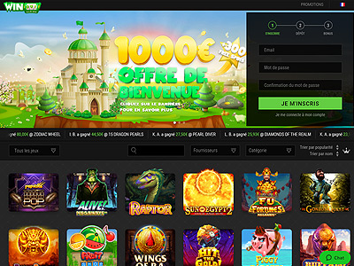 Casino en ligne avec bonus de bienvenue : Casino WinOui