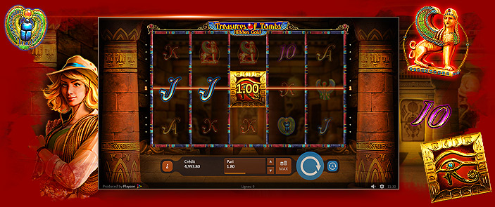 Machine à sous bonus Treasures of Tombs : Hidden Gold Machine à sous bonus Treasures of Tombs : Hidden Gold