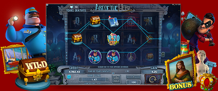 Casino jeux gratuit machine à sous Art of the Heist Casino jeux gratuit machine à sous Art of the Heist