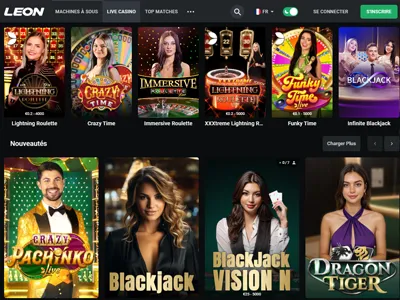Jouer avec des croupiers réel aux jeux Live du Casino Leon