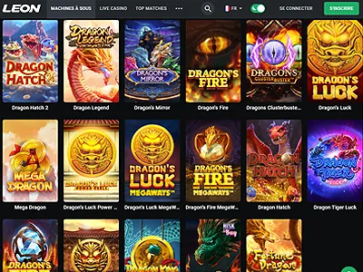 Les nombreux jeux disponibles du casino Leon