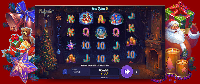 Machine à sous en ligne français Christmas Eve de Playson Machine à sous en ligne français Christmas Eve de Playson