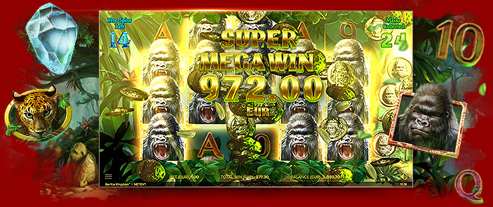 Essayez de gagner de l'argent réel en jouant sur la machine à sous Gorilla Kingdom ! Essayez de gagner de l'argent réel en jouant sur la machine à sous Gorilla Kingdom !