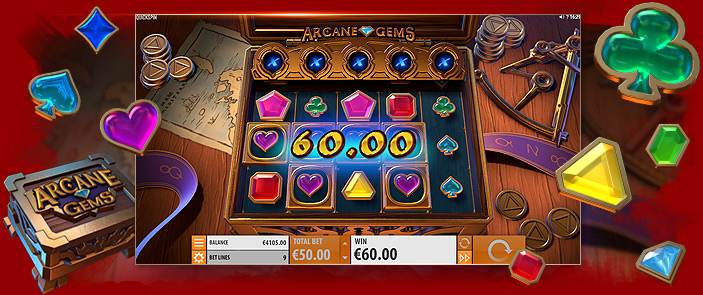 Machine à sous bonus gagnants de Quickspin : Arcane Gems, un jeu de casino payant !