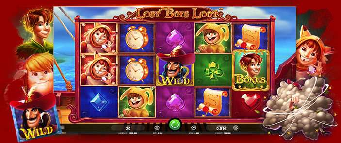 Machine à sous Peter Pan iSoftbet : Lost Boys Loot, jeu de casino avec bonus ! Machine à sous Peter Pan iSoftbet : Lost Boys Loot, jeu de casino avec bonus !