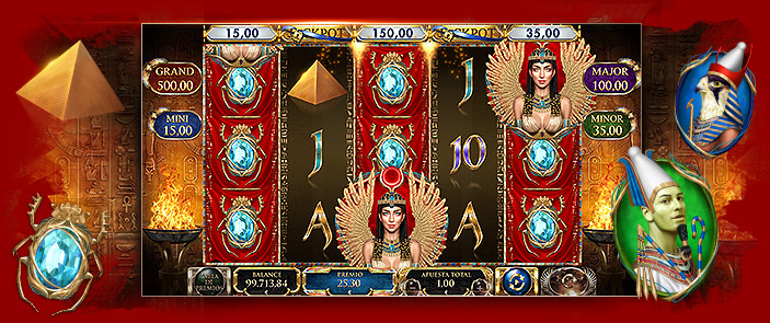 Machine à sous vidéo Red Rake Gaming Mother of Horus, bonus casino thème Egypte Machine à sous vidéo Red Rake Gaming Mother of Horus, bonus casino thème Egypte