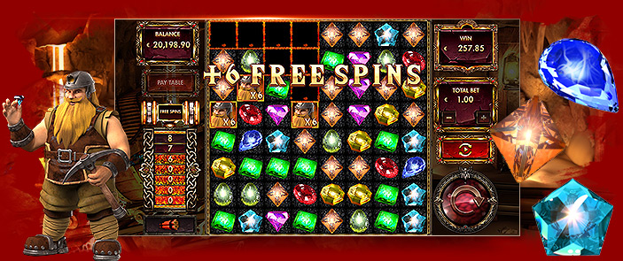 Machine à sous vidéo Red Rake Gaming Gustav Minebuster Machine à sous vidéo Red Rake Gaming Gustav Minebuster