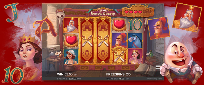 Jeu de casino en ligne Humpty Dumpty Push Gaming avec bonus sans dépôt Jeu de casino en ligne Humpty Dumpty Push Gaming avec bonus sans dépôt