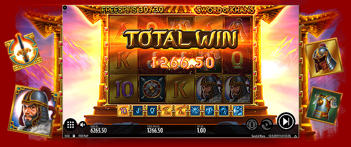 Remportez un maximum de bonus sur la machine à sous Sword of Khans de Thunderkick ! Remportez un maximum de bonus sur la machine à sous Sword of Khans de Thunderkick !