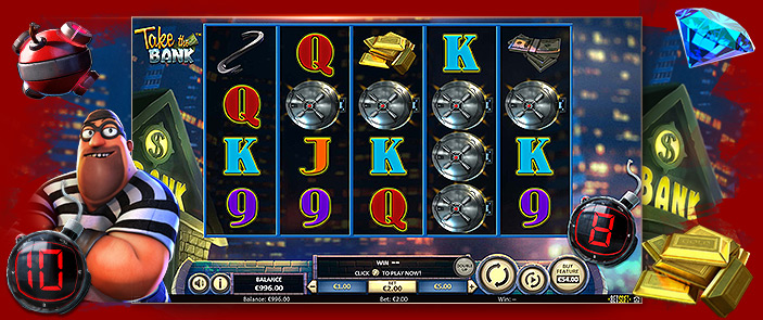 Organisez le casse du siècle dans l'incroyable machine à sous Take the Bank de Betsoft ! Organisez le casse du siècle dans l'incroyable machine à sous Take the Bank de Betsoft !