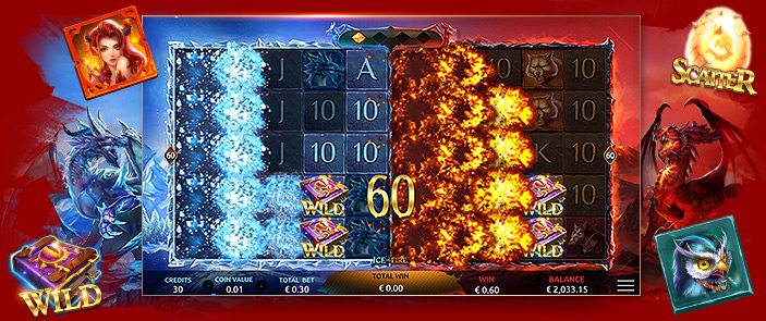 Une machine à sous qui offre 2x5 rouleaux et des gains fantastiques : Ice and Fire d'Yggdrasil ! Une machine à sous qui offre 2x5 rouleaux et des gains fantastiques : Ice and Fire d'Yggdrasil !