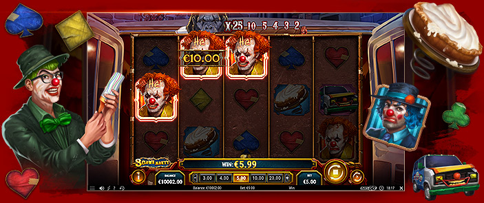 2 millions d'euros réels à gagner avec la machine à sous en ligne 3 Clown Monty 2 millions d'euros réels à gagner avec la machine à sous en ligne 3 Clown Monty