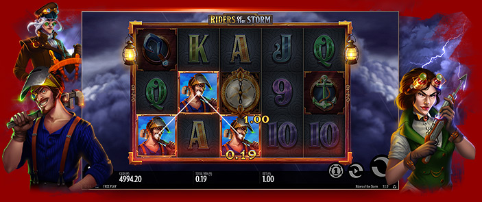 Bravez les tempêtes pour des bonus incroyables dans la slot Riders of the Storm ! Bravez les tempêtes pour des bonus incroyables dans la slot Riders of the Storm !