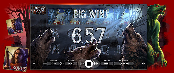 Sortez les griffes sur l'incroyable machine à sous fantastique The Wolf's Bane de NetEnt ! Sortez les griffes sur l'incroyable machine à sous fantastique The Wolf's Bane de NetEnt !