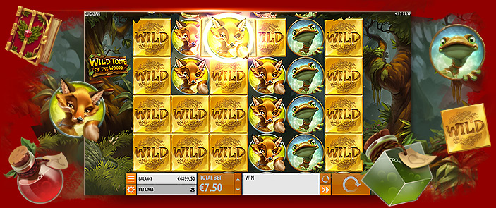 Revue de la machine à sous Quickspin : Wild Tome of the Woods Revue de la machine à sous Quickspin : Wild Tome of the Woods