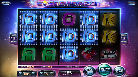 Machine à sous sans téléchargement Event Horizon de Betsoft Machine à sous sans téléchargement Event Horizon de Betsoft