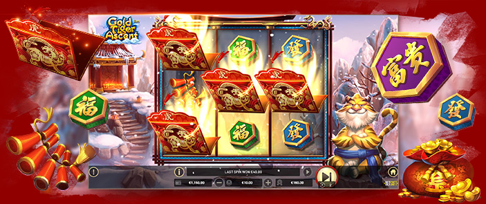 Testez votre chance sur la machine à sous Gold Tiger Ascent de Betsoft et gagnez le jackpot !