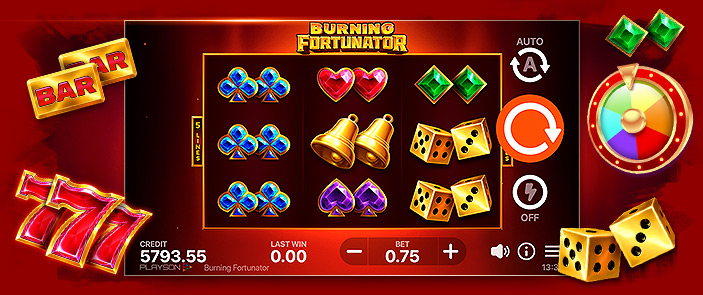 Découvrez l'incroyable machine à sous Burning Fortunator de Playson !