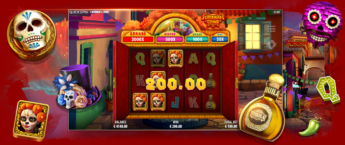 Plongez dans l'ambiance vibrante du Dia del Muerto avec la machine à sous Catrina's Coins ! Plongez dans l'ambiance vibrante du Dia del Muerto avec la machine à sous Catrina's Coins !