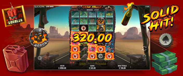 Foncez à toute allure sur la machine à sous à haute volatilité Cash Truck ! 