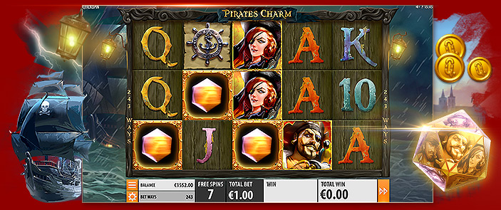 Retrouvez le trésor des pirates dans la machine à sous Pirates Charm ! Retrouvez le trésor des pirates dans la machine à sous Pirates Charm !