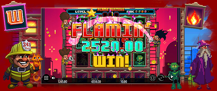 Jouer sur la machine à sous de casino Flame Busters par Thunderkick Jouer sur la machine à sous de casino Flame Busters par Thunderkick
