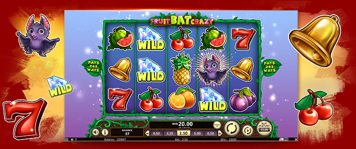 C’est la folie des fruits sur la nouvelle machine à sous Fruit Bat Crazy de Betsoft ! C’est la folie des fruits sur la nouvelle machine à sous Fruit Bat Crazy de Betsoft !