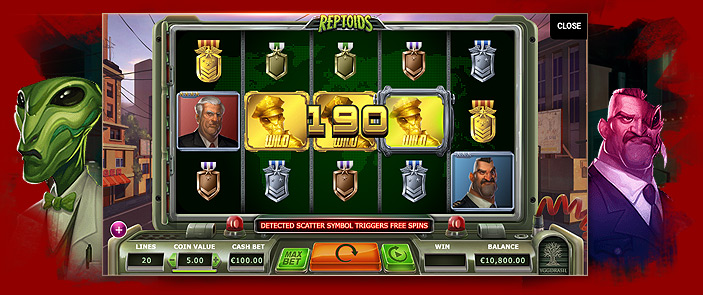 Machine à sous de casino Reptoids : un jeu d'argent en ligne signé Yggdrasil Gaming ! Machine à sous de casino Reptoids : un jeu d'argent en ligne signé Yggdrasil Gaming !