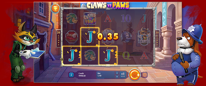 Une machine à sous incroyable signée Playson ! Découvrez Claws vs Paws ! Une machine à sous incroyable signée Playson ! Découvrez Claws vs Paws !