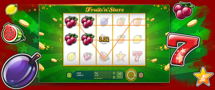 Jeux de casinos gratuits Fruits and Stars par Playson Jeux de casinos gratuits Fruits and Stars par Playson