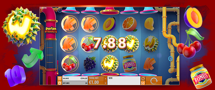 Explosions de gains aux rendez-vous sur la slot casino Durian Dynamite ! Explosions de gains aux rendez-vous sur la slot casino Durian Dynamite !