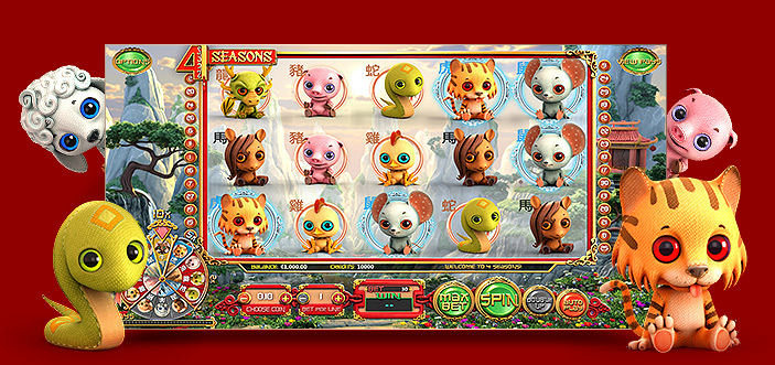 Machine à sous vidéo 30 lignes payantes 4 Seasons de Betsoft Gaming Machine à sous vidéo 30 lignes payantes 4 Seasons de Betsoft Gaming