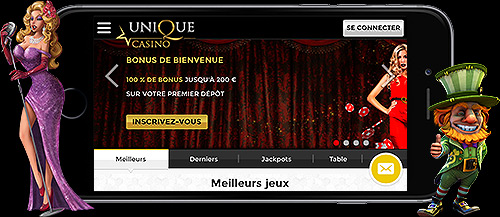 Découvrez l'UniqueCasino sur mobile et tablette ! Découvrez l'UniqueCasino sur mobile et tablette !