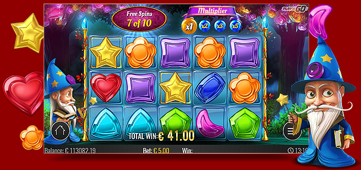 Machine à sous vidéo 20 lignes payantes Wizard of Gems de Play'n Go Machine à sous vidéo 20 lignes payantes Wizard of Gems de Play'n Go
