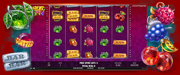 Machine à sous avec un thème fruité signée NetEnt : Fruit Spin ! Machine à sous avec un thème fruité signée NetEnt : Fruit Spin !