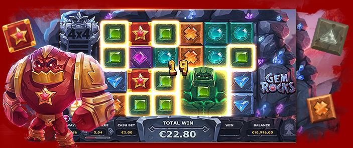 Machine à sous vidéo Gem Rocks signée Yggdrasil Gaming : à vous les bonus ! Machine à sous vidéo Gem Rocks signée Yggdrasil Gaming : à vous les bonus !