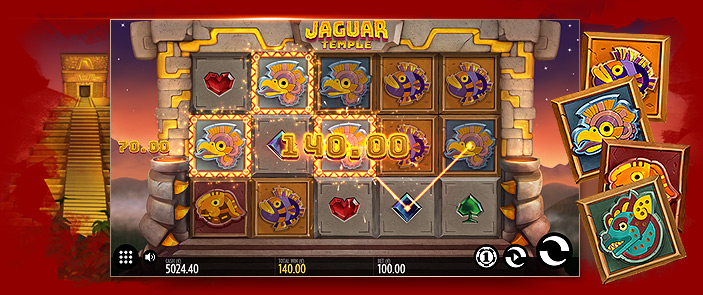 Machine à sous thème Aztec de Thunderkick : Jaguar Temple ! Machine à sous thème Aztec de Thunderkick : Jaguar Temple !