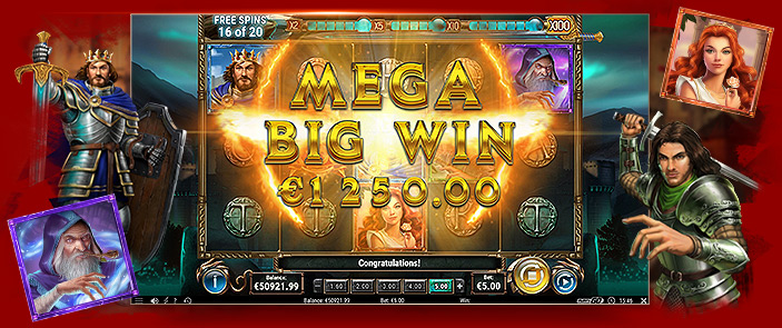 Avec la machine à sous The Sword and the Grail de Play'n go remportez d'énormes bonus ! Avec la machine à sous The Sword and the Grail de Play'n go remportez d'énormes bonus !