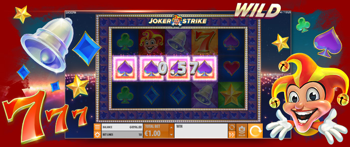 Essayez gratuitement la machine à sous bonus Wild Joker Strike ! Essayez gratuitement la machine à sous bonus Wild Joker Strike !