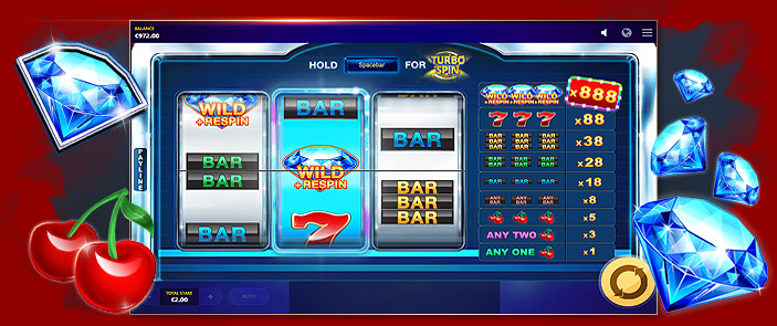 Une machine à sous classique proposée par Red Tiger Gaming : Blue Diamond ! Une machine à sous classique proposée par Red Tiger Gaming : Blue Diamond !