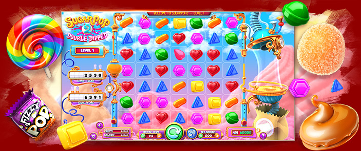 Machine à sous avec des bonbons en 3D : Sugar Pop II Machine à sous avec des bonbons en 3D : Sugar Pop II