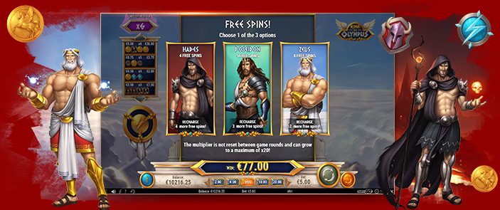 Poseïdon, Hadès et Zeus s'affrontent dans l'incroyable slot Rise of Olympus ! Poseïdon, Hadès et Zeus s'affrontent dans l'incroyable slot Rise of Olympus !