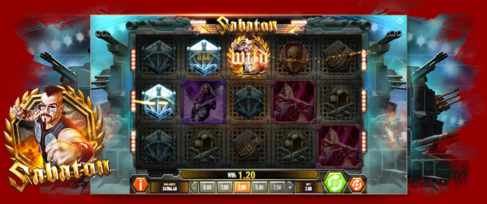 Let it Rock avec la machine à sous disponible en mode démo Sabaton de Play'n Go ! Let it Rock avec la machine à sous disponible en mode démo Sabaton de Play'n Go !