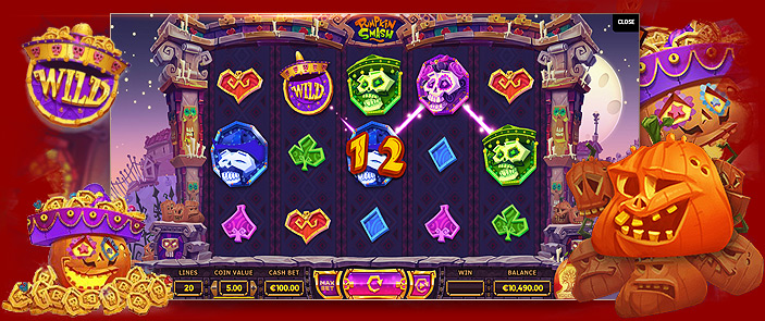 Machine à sous thème Halloween : Pumpkin Smash d'Yggdrasil Gaming Machine à sous thème Halloween : Pumpkin Smash d'Yggdrasil Gaming