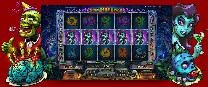 Machine à sous en ligne jackpot Zombirthday Machine à sous en ligne jackpot Zombirthday