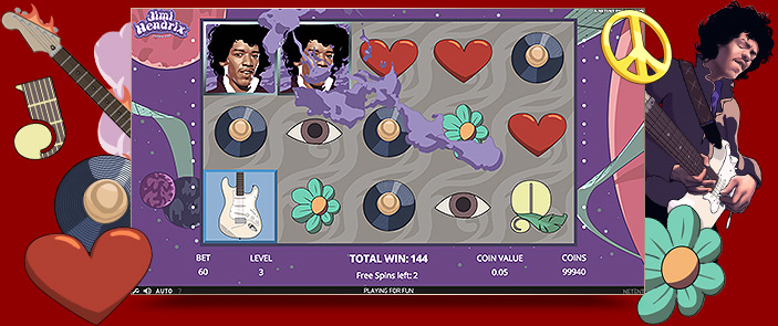 Machine à sous vidéo Jimi Hendrix Machine à sous vidéo Jimi Hendrix