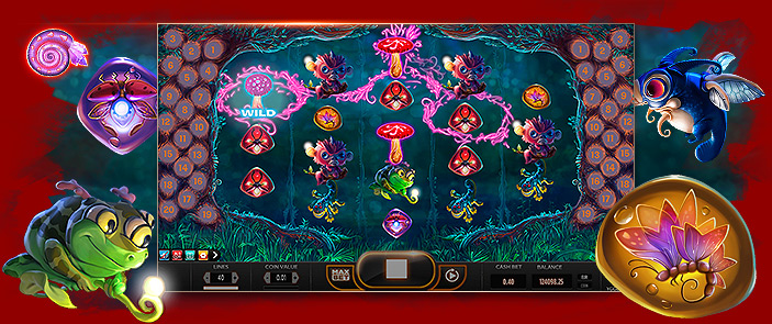Machine à sous vidéo 5 rouleaux Magic Mushrooms Machine à sous vidéo 5 rouleaux Magic Mushrooms