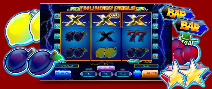 Machine à sous Thunder Reels de Playson Machine à sous Thunder Reels de Playson