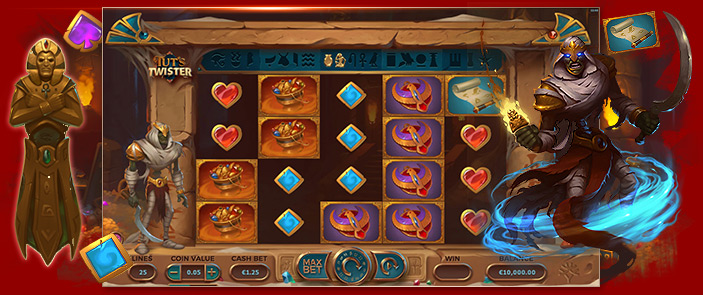 Découvrez Tut's Twister une machine à sous pyramide sur l'Egypte et ses secrets ! Découvrez Tut's Twister une machine à sous pyramide sur l'Egypte et ses secrets !